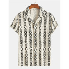 Men's Shirt 3D Printed Retro Fashion Top Short Sleeved Beach Sports Shirt Street Hawaiian Short Sleeved Shirt Men's Clothing