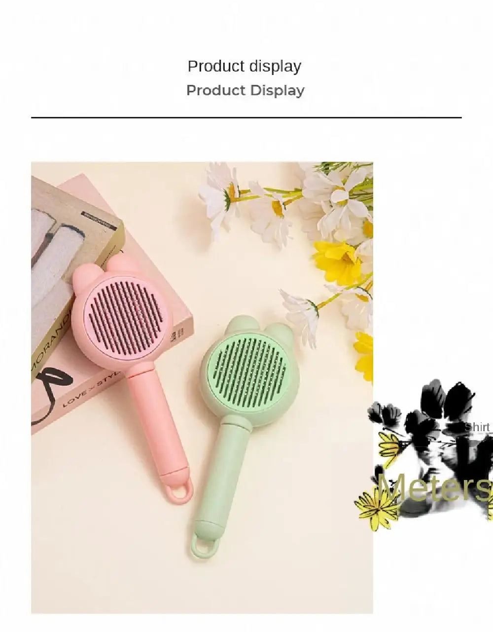 Pet Comb Cat Combing Special Rabbit Ear Comb To Floating Hair Needle Comb Pet Comb Easy Hair Removal And Massaging Brush