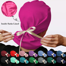 Ponytail Working Caps with Satin Lining for Women TOOTH Pet Doctor Nurse Scrubs Hat Stretch Long Hairs Nursing Caps C-TL-02