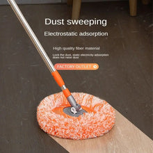 Rotatable Sunflower Household Removable High-rise Cleaning Supplies Round Cleaning Mop with Extension Pole for Wall Ceiling