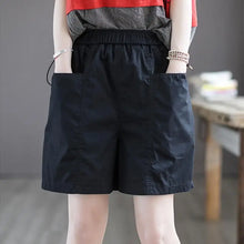 100 Percent Cotton Women Shorts High Waist Pockets Gym Yoga