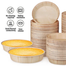 100Pcs Mini Tart Pans for Baking Round Bottom Small Pie Baking Pans Oven Microwave Safe Baking Cups home Kitchen Pastry Supplies
