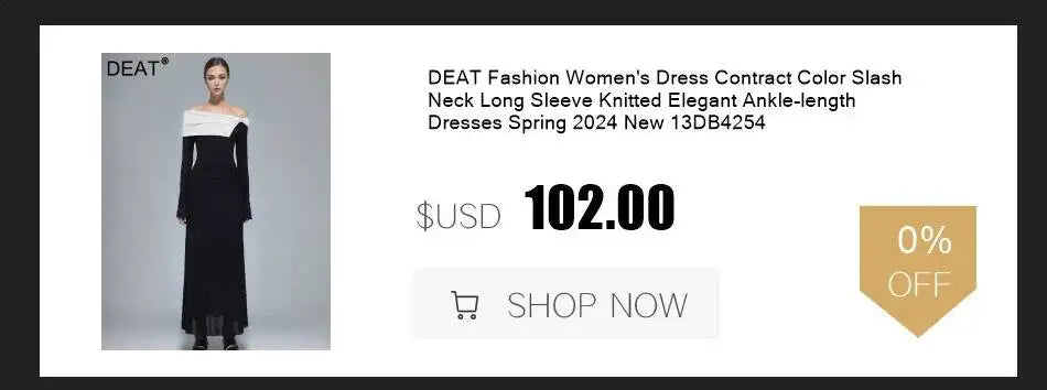 DEAT Fashion Shoulder Sequin Mesh Diamond Suspender Dress Women's Slim Fit High Waist Ankle-length Dresses New 7A846