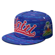 Haiti Flat Brimmed Cap Custom Name Number Logo Hip-hop Hat Nation Flag Country Haitian Republic College Print Photo Headgear