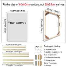 35x55 40x60 45x65cm Wall Art Painting Frame Wooden Frames for Canvas Oil Painting Diamond Painting Frames Canvas Wood Wall Frame