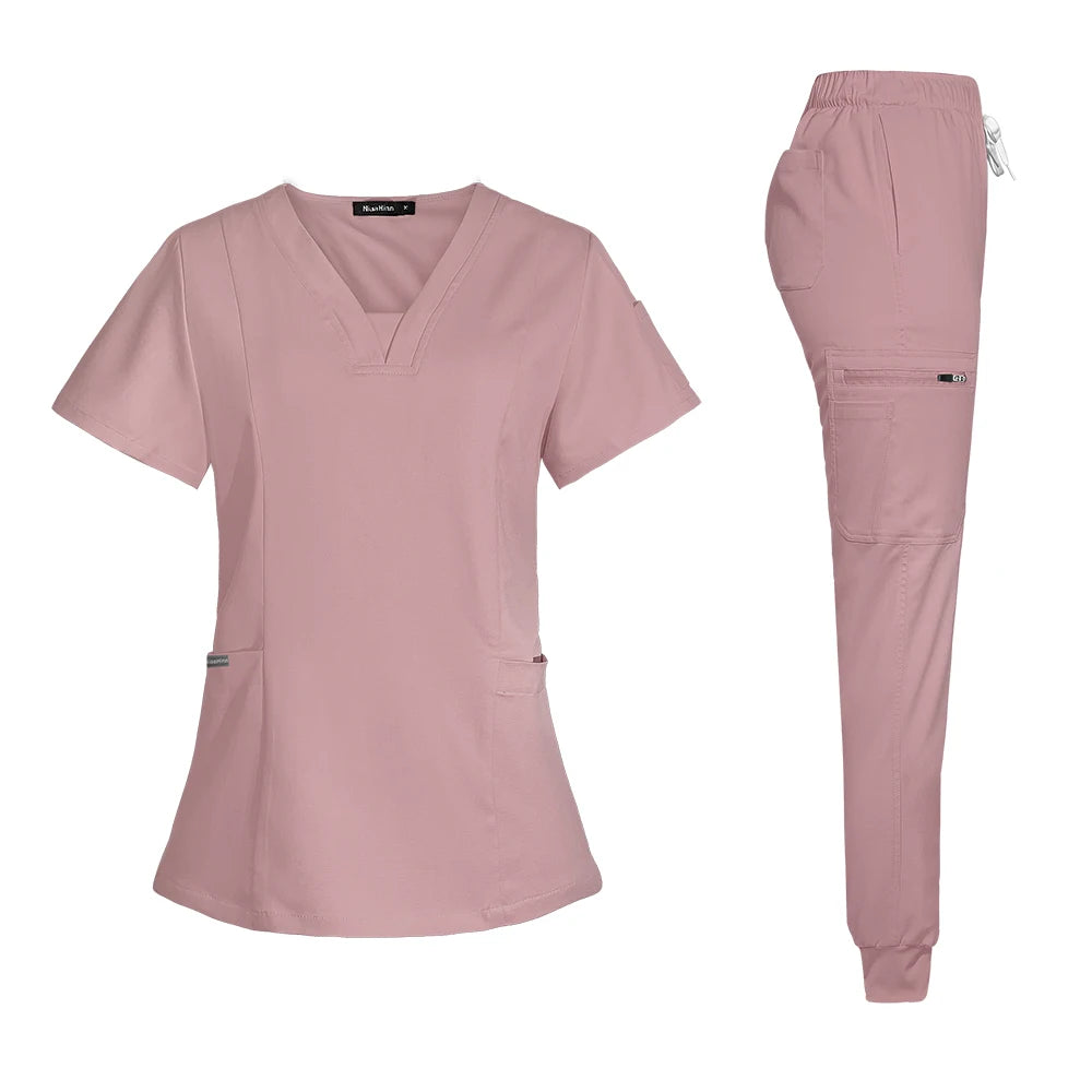 High-quality Thickened New Slim Operating Room Medical Uniform Set Short-sleeved Nurse Nursing Accessories Surgical Gown XS-XXL