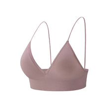 Flarixa Triangle Cup Deep V Neck Bralettes Camisole Bra for Woman Yoga Top Corset With Push Up Effect Soft Underwear Lingerie