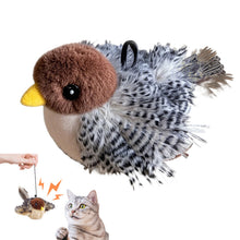 Flappy Bird Cat Toy Cute Flapping Wings Bird Toy for Cats Interactive Kitten Exercise Toy Touch Activated Catnip Toys Sandpiper