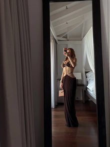 Cut Out Maxi Dress for Women Backless Gown Halter Dress Bodycon Beach Vacation Dress Sexy Hollow Out Sleeveless Long Dress