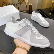 Summer Trendy Retro Men's Casual Sneakers Versatile Comfortable Patchwork Training Shoes Round Toe Lace-Up Flats Sports Shoes