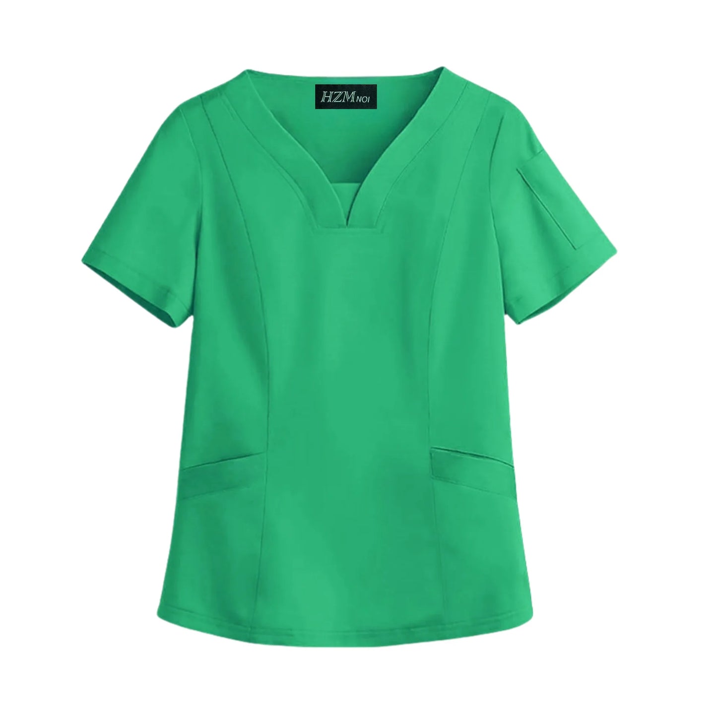 Elastic Quick-dry Medical Work Clothes Tops Dentist Veterinary Work Uniform Unisex Healthcare Nurse Clothing Scrun Women Mens