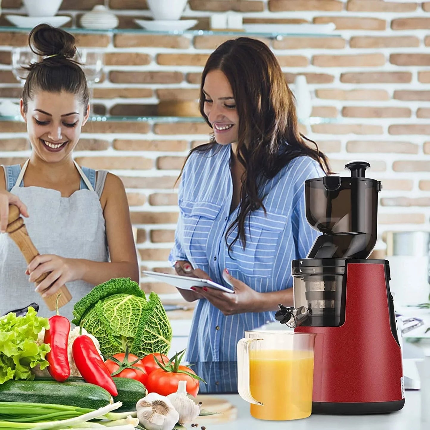 220V Cold Press Juicer Home Slag Separation Ginger Fruit Vegetable Juice Extractor Multifunctional Fruit Slow Juicer Automatic