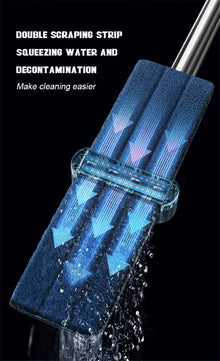 Magic Self-Cleaning Squeeze Mop Microfiber Spin And Go Flat Mop For Washing Floor Home Cleaning Tool Bathroom Accessories Set