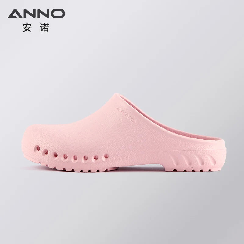 ANNO Soft Nurses Medical Shoes Anti-slip Protective Clogs Operating Room Lab Slippers Chef Work Flat Clog Hospital Foot Wear