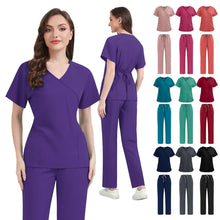 Slim Fit Women Scrubs Sets Hospital Medical Uniforms Nurses Accessories Dental Clinic Beauty Salon Spa Pet Lab Workwear Clothes