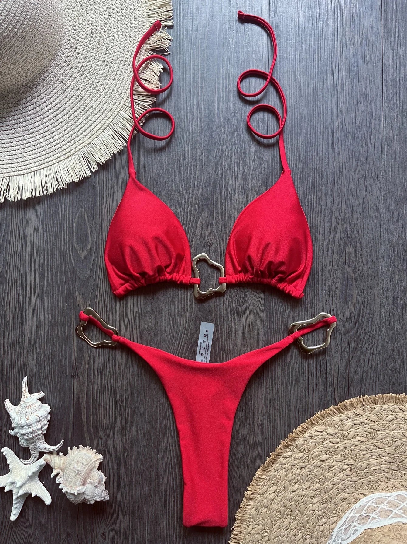 Sexy Halter Micro Bikini 2026 Women Swimsuit Thong Set
