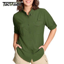 TACVASEN Womens UPF 50 Fishing Shirt Quick Dry Long Sleeve