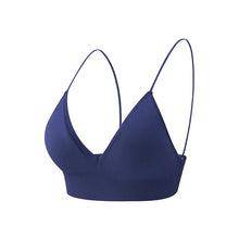 Flarixa Triangle Cup Deep V Neck Bralettes Camisole Bra for Woman Yoga Top Corset With Push Up Effect Soft Underwear Lingerie