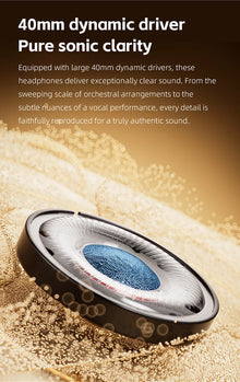 FiiO EH13 Wireless Noise Cancelling Headphones,Hybrid ANC Bluetooth Over-Ear Headphones, 45H Playtime,Headphones for Travel/Game