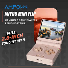 MIYOO MINI FLIP Handheld Game Players 2.8'' IPS Screen Linux System Video Game Consoles Free Case Gamer Dual analog sticks Gift