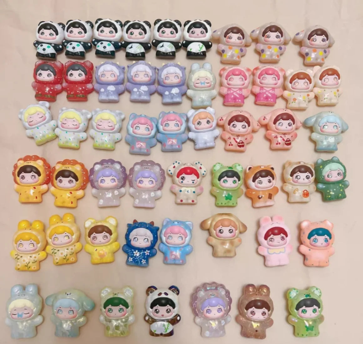 Genuine Baobao's Pet Store Spring Travel Series Blind Box Transparent Color Grain Full Style Mini Doll Ornament Cute Gift