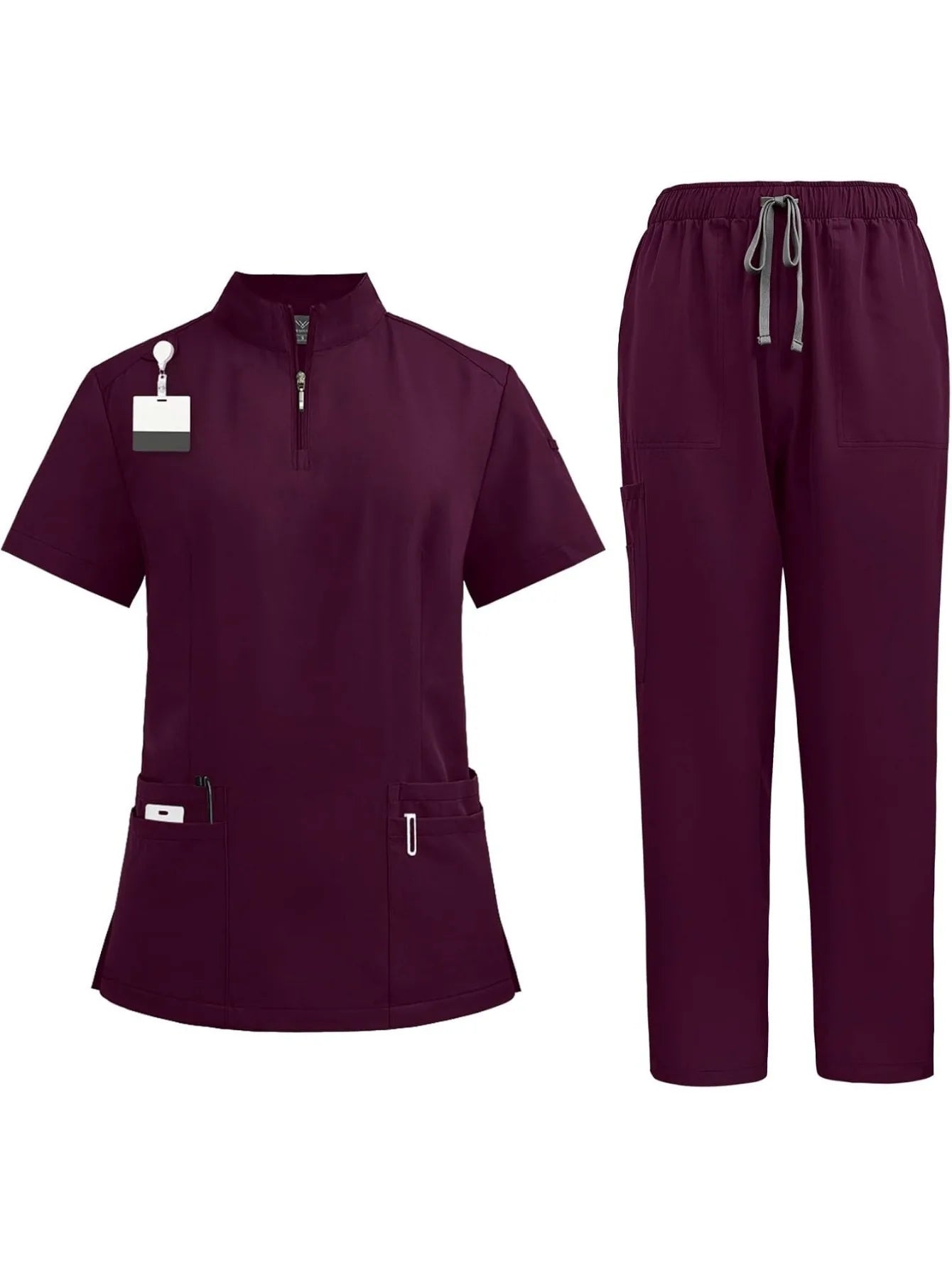 Surgical Uniforms Woman Man Scrub Set Medical Nurse Beauty Salon Workwear Clinical Scrubs Top + Pant Spa Doctor Nursing Tunic Su