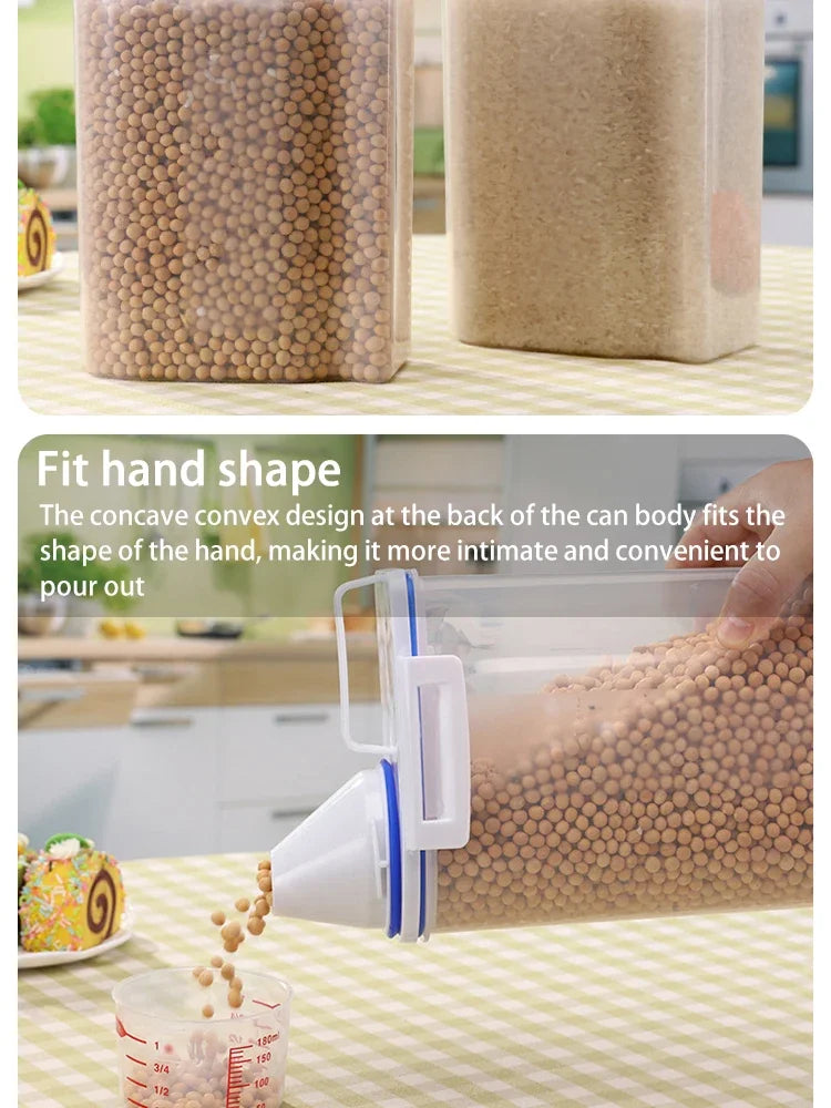 Premium Airtight Pet Food Storage Container, Large Capacity & Easy Clean, Durable Stylish Design for Dogs & Cats