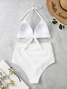 Triangle Bikinis 2026 Women Push Up Swimsuit Solid Sexy High Waist Swimwear Female Swimming Bathing Suit Summer Beachwear