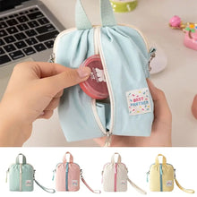 Petit sac de rangement portable pour serviettes hygiéniques, trousse de toilette et de maquillage style macaron, organisateur polyvalent