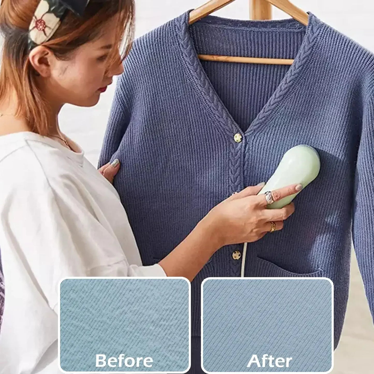 Electric Lint Remover for Clothes, Portable Pet Hair Remover, Efficient Cat Dog Hair Cleaning Brush Roller for Clothing and Home