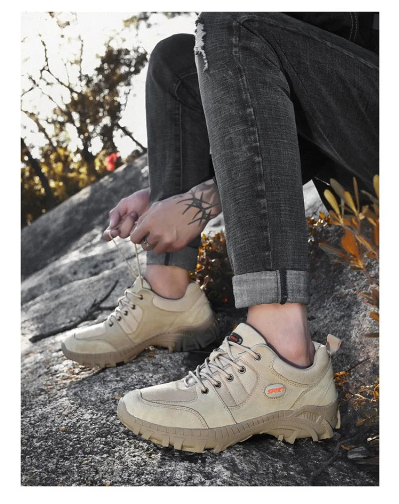 Large Size Men's Hiking Shoes Hiking and Off-road Outdoor Shoes Low Top Wear-resistant,anti Slip Sneakers Men Zapatos Casuales