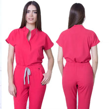 Hot Selling Quick Drying Nurse Stretch Scrubs Sets for Women Summer Sleeves Hospital Nursing Scrubs Uniforms Medical Work Wear