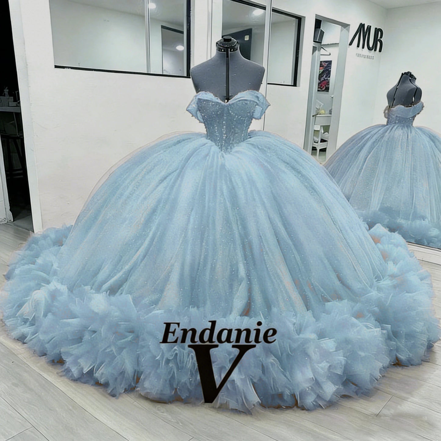 Vendanie Princess Sweetheart Ball Gowns Quinceanera Dresses for Girls Off the Shoulder Lace up Vestido De Quinceanera Customized