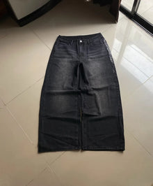 Y2K Fashion New American Oversize Print Washed Baggy Jeans Women Harajuku Hip Hop Popular Casual Joker Wide-leg Pants