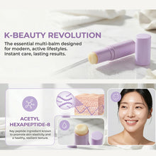 Baume pour les yeux KAHI en stick à l'acétyl hexapeptide 8, soin anti-cernes, anti-rides et anti-poches avec embout massant métallique, soin de la peau coréen