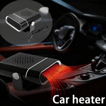 12V 120W Portable Car Heater, Fast Heating & Cooling Fan with 360° Rotation, Defogger Defroster, Cigarette Lighter Plug-in