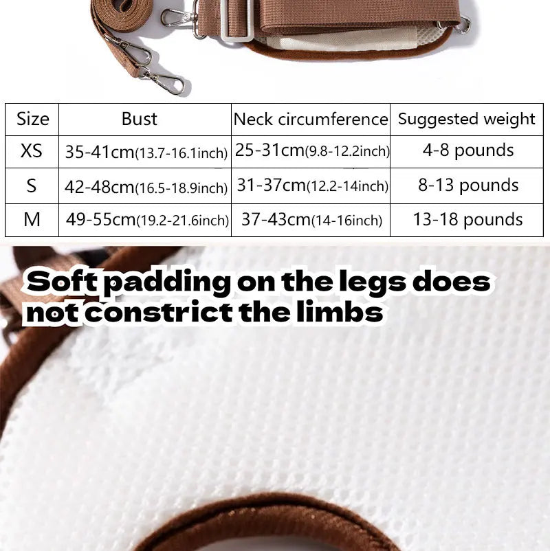 Dog bag out portable breathable multi-functional traction backpack Easy to Clean Backpack Breathable Adjustable cat bag petstrap