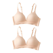 FallSweet 2PCS/set Seamless Push Up Bra for Women Wireless Bralette 3/4 Cup Soft Comfortable Underwear Sexy Female Lingerie