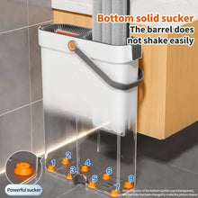 Spin Flat Mop With Bucket Set 40cm Hand Free Floor Cleaner Microfiber Automatic Separation Sewage Water Household Cleaning Mop