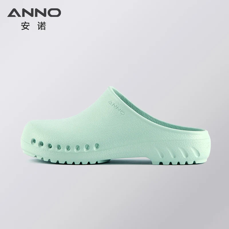 ANNO Soft Nurses Medical Shoes Anti-slip Protective Clogs Operating Room Lab Slippers Chef Work Flat Clog Hospital Foot Wear