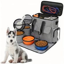 Large 6 PCS Airline Approved Dog Travel Bag Set Weekend Pet Travel Organizer with Multi-Function Pockets for Supplies