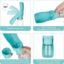 Dog Water Bottle - Foldable Dog Water Dispenser for Outdoor Walking, Portable Pet Water Bottle for Travel, Leak Proof,BPA Free