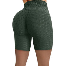 2026 Women's High Waist Bubble Sports Yoga Pants, Hip Lifting Slimming Elastic Five Point Shorts Outdoor Casual Shorts