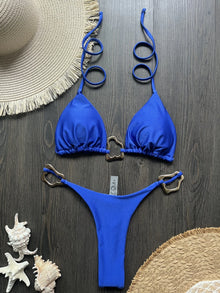 Sexy Halter Micro Bikini 2026 Women Swimsuit Thong Set