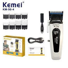 Kemei White 90 4 Hair Clippers Brushless Motor DLC Blade