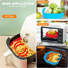 Doublures en silicone pour friteuse à air, gadgets de cuisine pour panier de friteuse à air, plateau de cuisson réutilisable, moule à pizza antiadhésif, accessoires de cuisine pour four