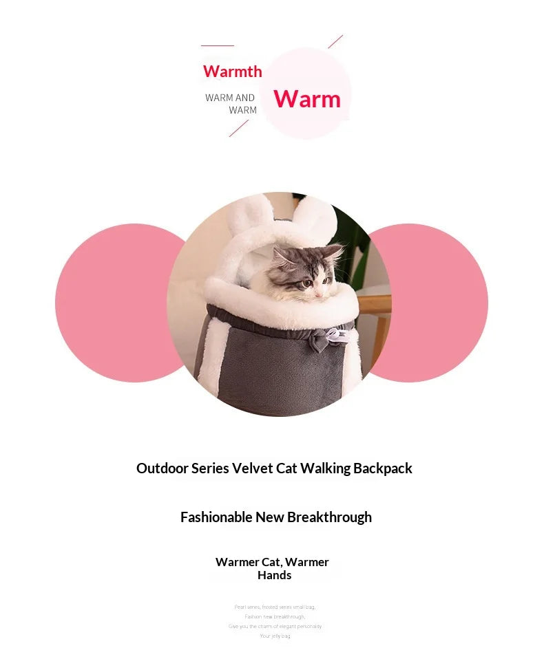 Cat Backpack Carrier with Bed Portable Bubble Window Pet Carrier, Airline Approved Soft-Sided for Small Dog, Travel, Hiking