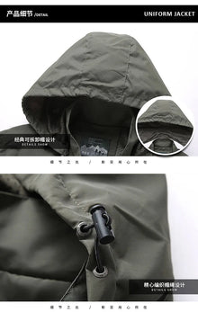 Veste de moto pour homme Yamaha avec capuche coupe-vent et imperméable, amovible, grande taille, style printemps-automne, veste tactique