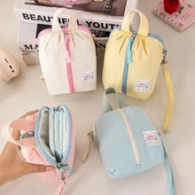 Petit sac de rangement portable pour serviettes hygiéniques, trousse de toilette et de maquillage style macaron, organisateur polyvalent