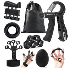 5-60Kg Adjustable Grip Strength Trainer with Finger Exerciser Hand Grip Strengthener for Muscle Building and Injury Recover